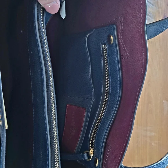 Marc Jacobs Blue Leather Tote - Picture 6 of 7